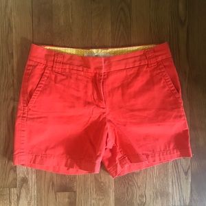 JCrew Chino Shorts (Tangerine!)